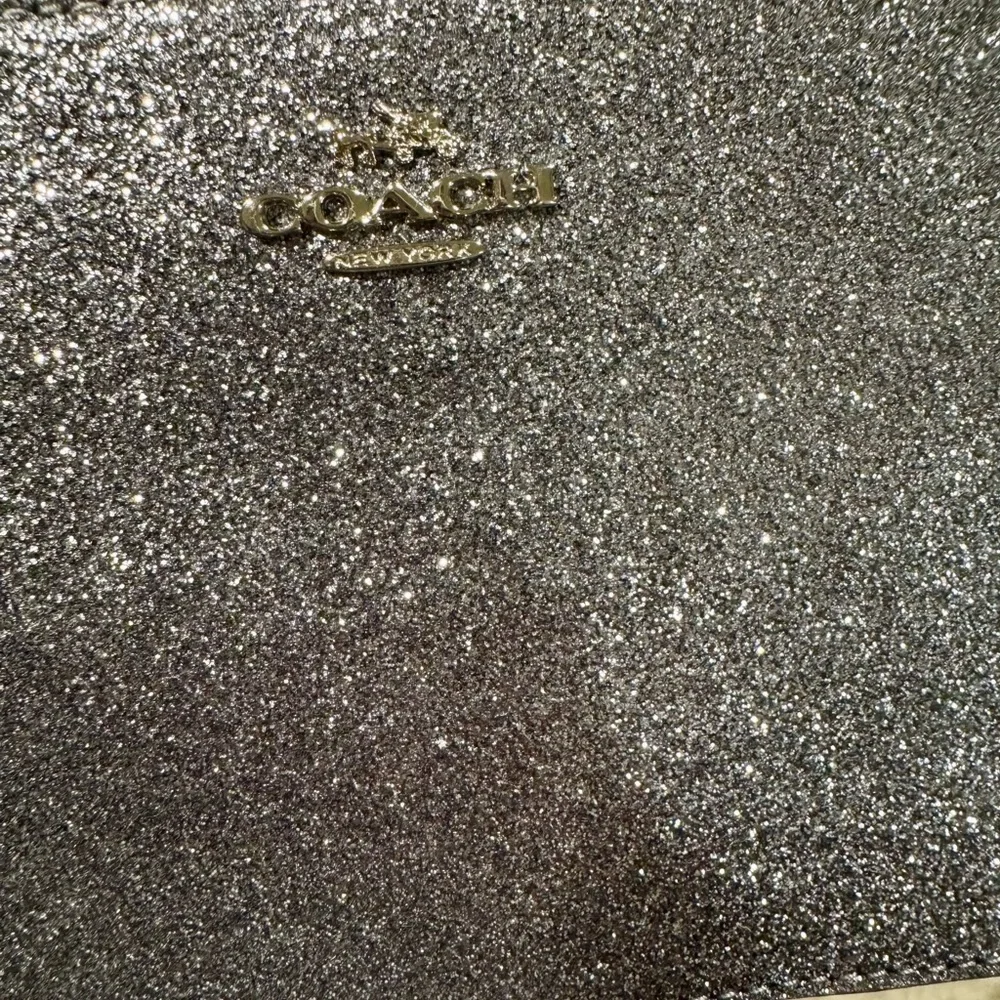 Coach Silver Glitter Wristlet